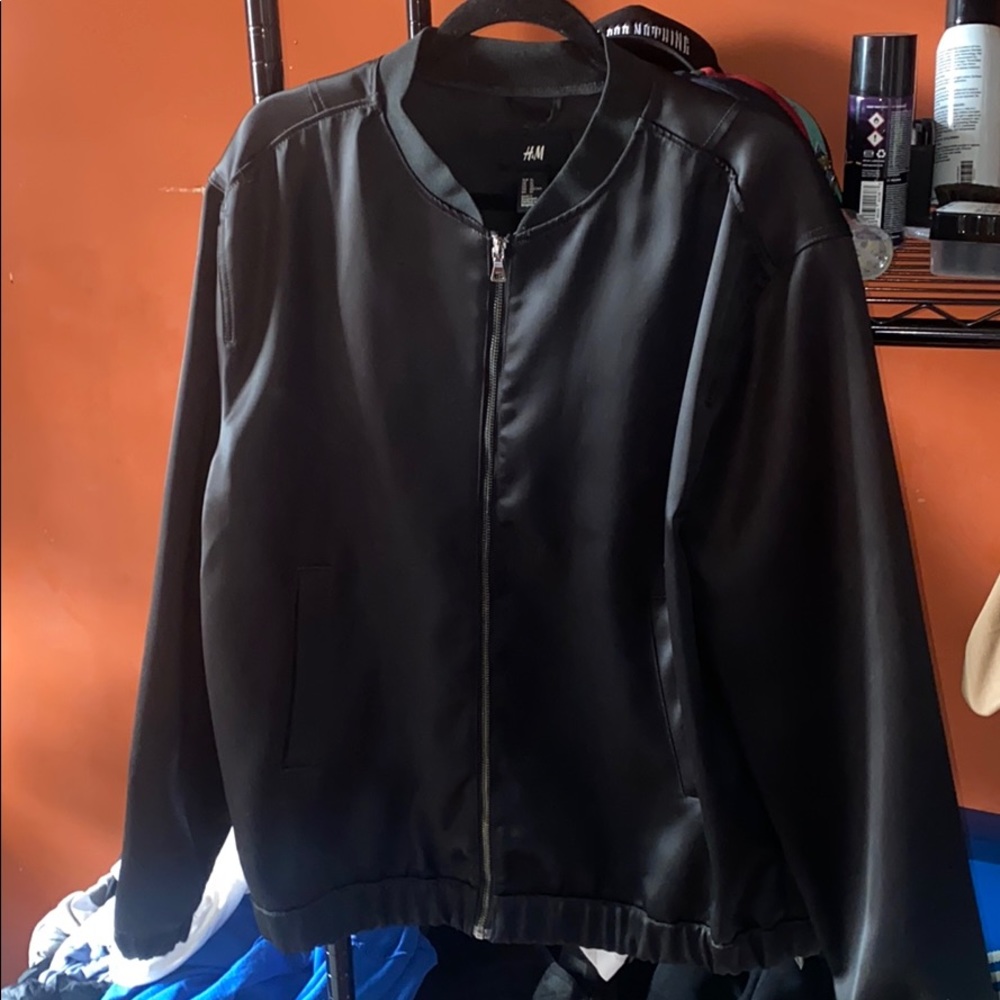 H&M Man Satin Zip Up Jacket